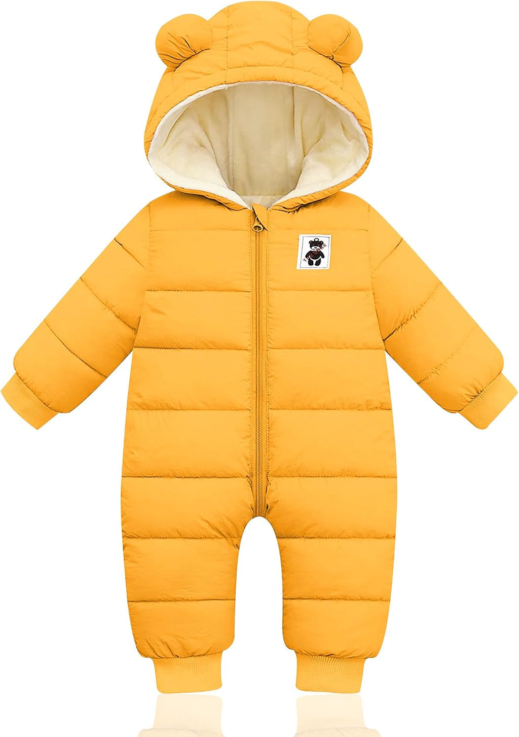 Baby Clothes Cute Infant Toddler Snowsuit Warm Newborn Boy Girl Winter Coats Hooded Zip Jumpsuit