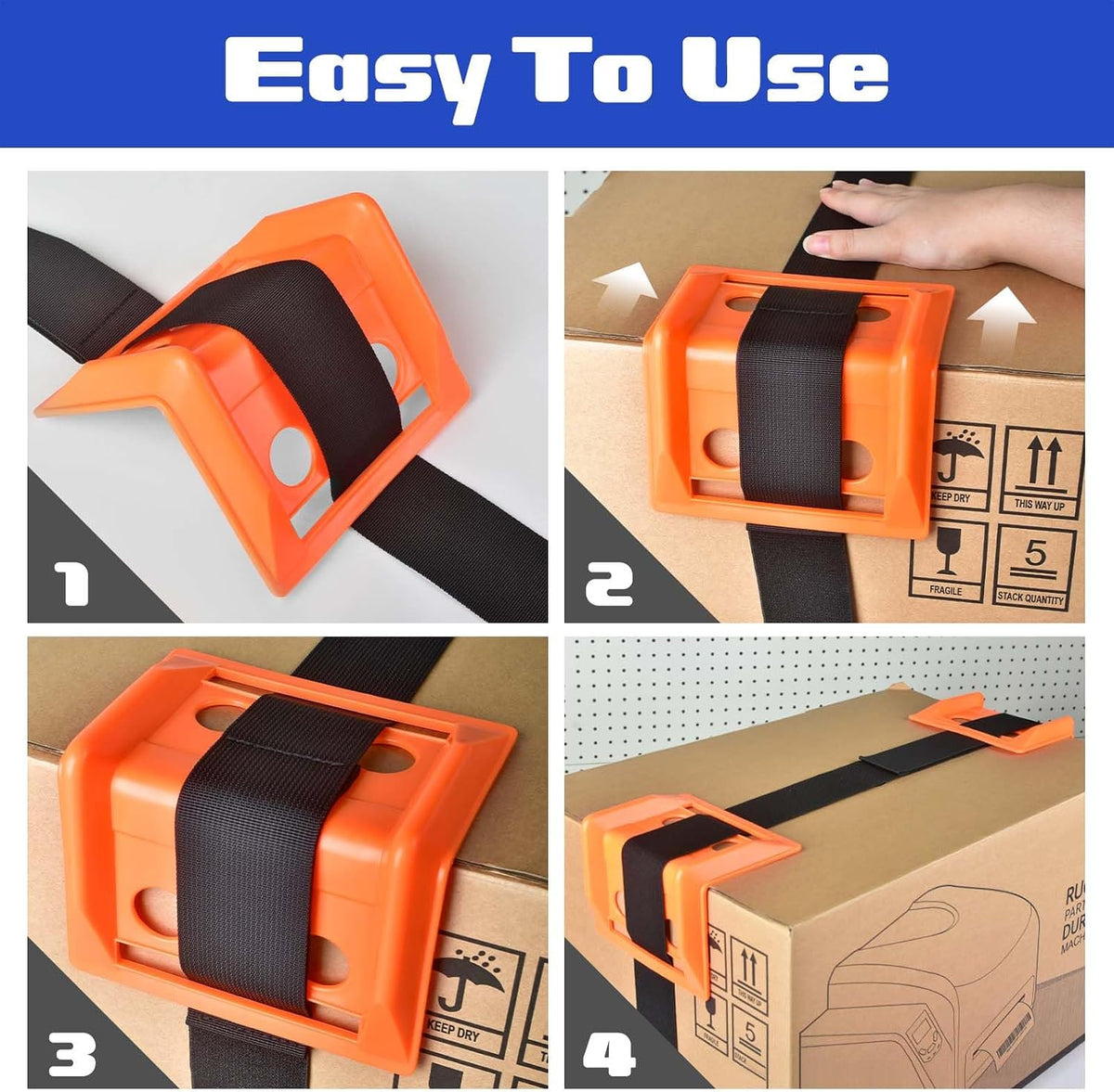 50 Pack Edge Corner Protectors for Cargo Load Truck Shipping, Flatbed Accessories Plastic Flatbed Edge Protector Used