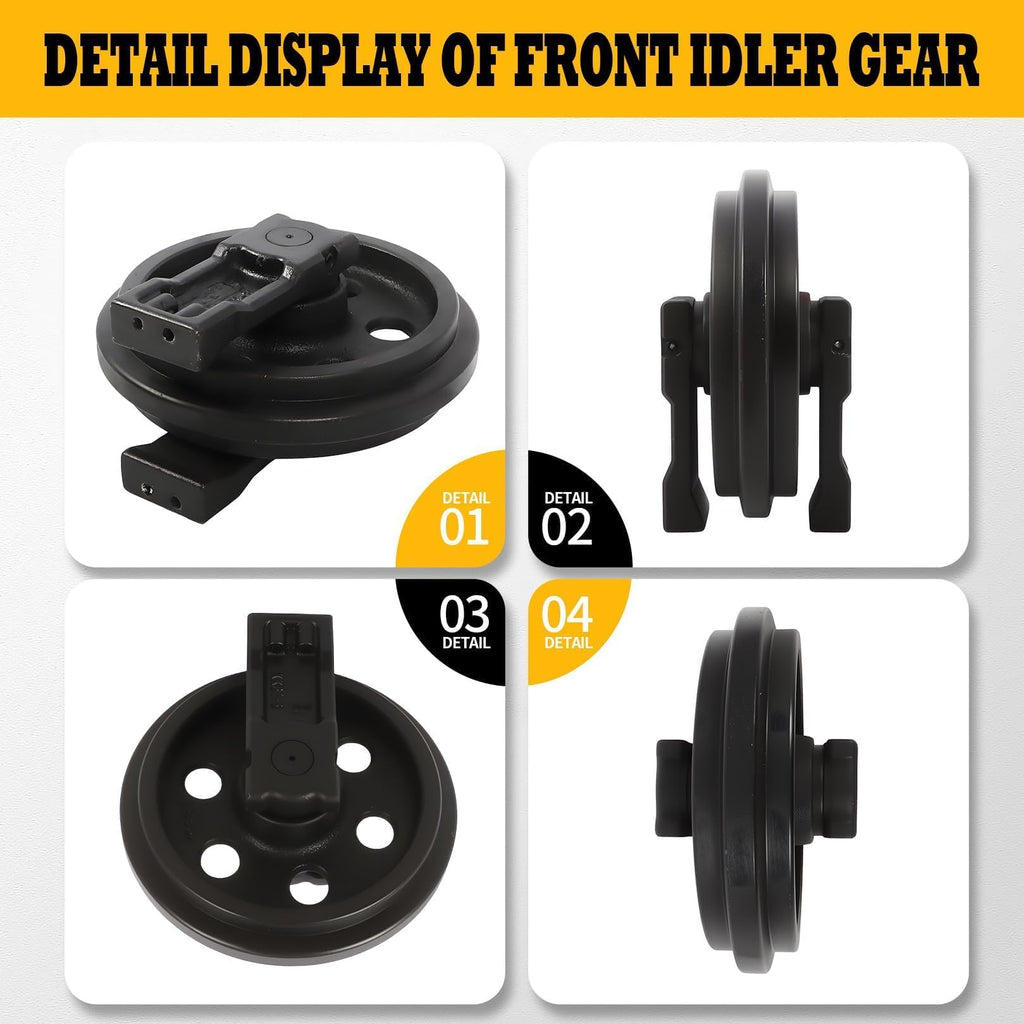 Jecoupoon Front Idler Pulley Compatible with KX71-3 U25 Mini Excavator