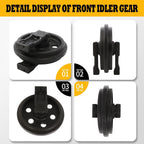 Jecoupoon Front Idler Pulley Compatible with KX71-3 U25 Mini Excavator