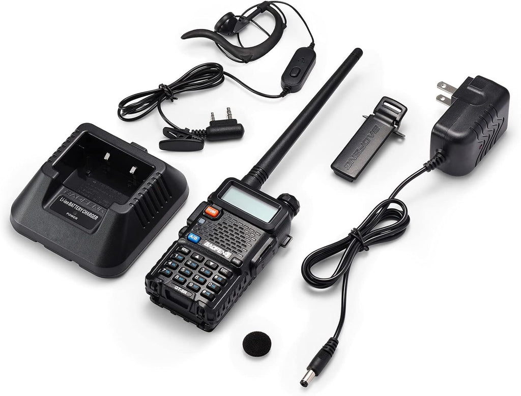 GT-5R Dual Band Ham Radio Handheld, FCC-Compliant Version of UV-5R | UHF VHF Walkie Talkie for Adults, Clean Spurious
