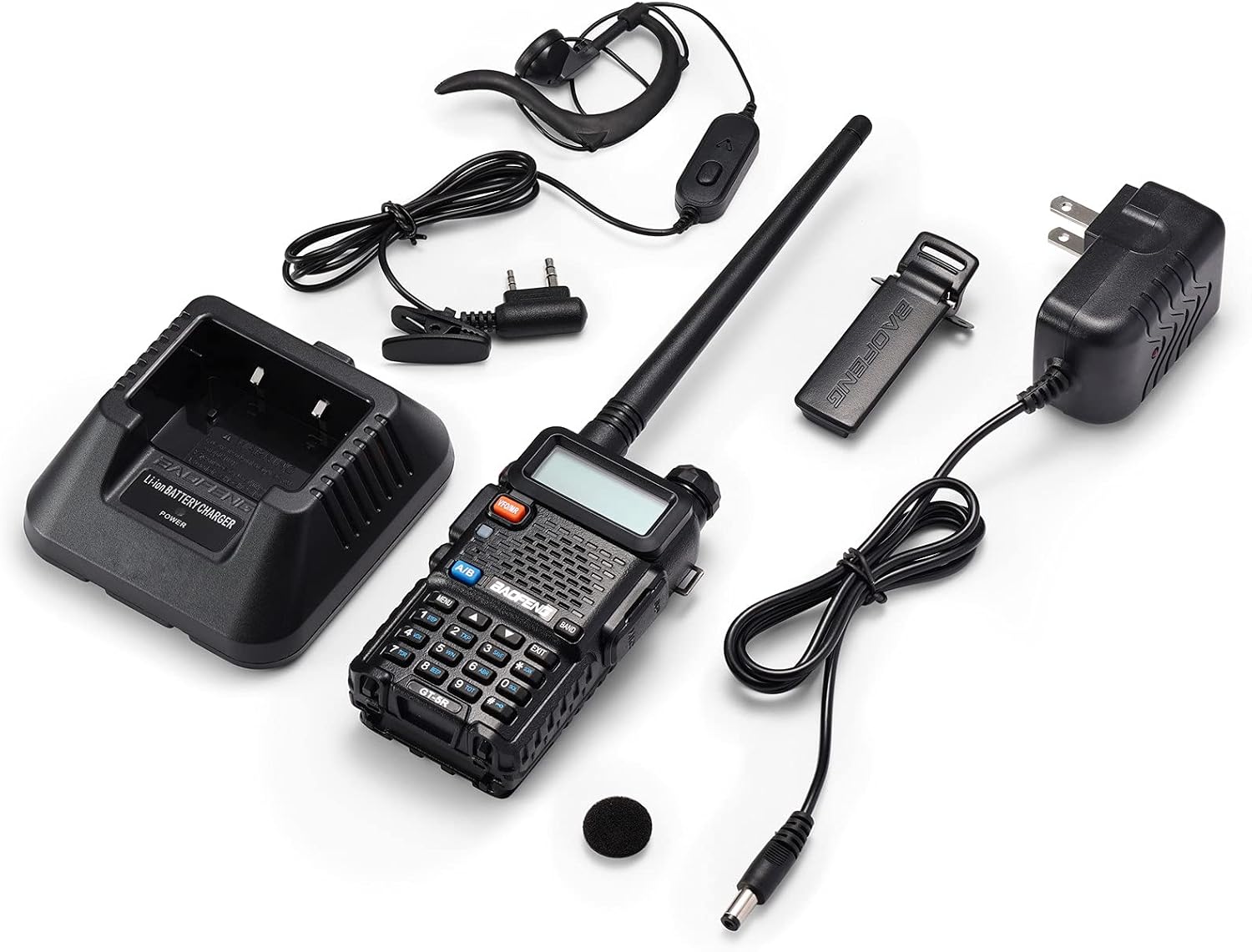 GT-5R Dual Band Ham Radio Handheld, FCC-Compliant Version of UV-5R | UHF VHF Walkie Talkie for Adults, Clean Spurious