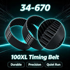 34–670 34–674 34-625 50T 100XL Timing Belt for Delta Table Saw(2PCS)