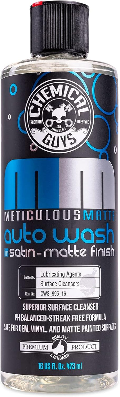 Car Wash Soap – Meticulous Matte – High Foaming Car Foam Soap for Foam Cannons, Guns and Buckets – Safe for Satin and