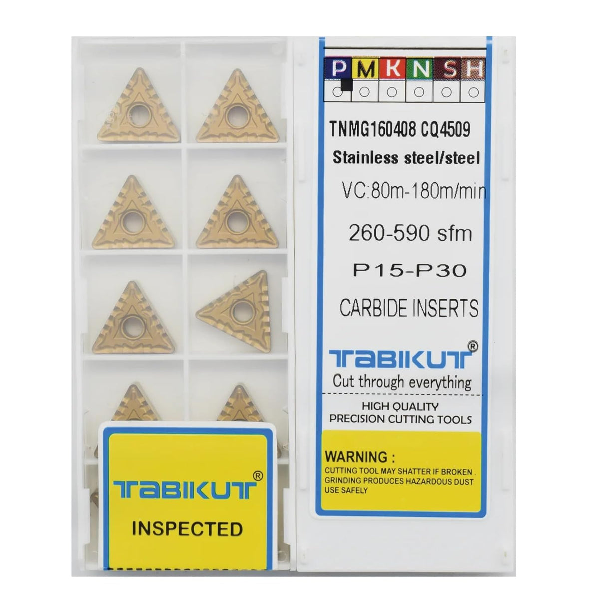 TNMG332 / TNMG160408 CQ 4509 Carbide Turning Insert, Pack of 10