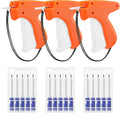 3 Pcs Tagging Gun Applicator with 15 Steel Needles,Orange