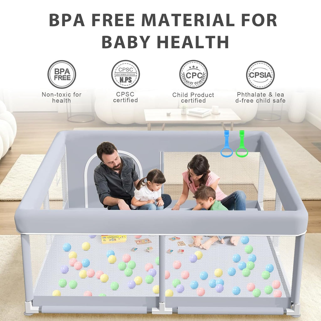 Baby Playpen 50 x 50 Inch Play Pen Playards, Playpen for Babies and Toddlers, Baby Playard for Indoor & Outdoor