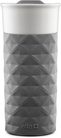 Ogden Ceramic Travel Mug with Splash-Resistant Slider Lid and Protective Silicone Boot, Perfect for Coffee or Tea