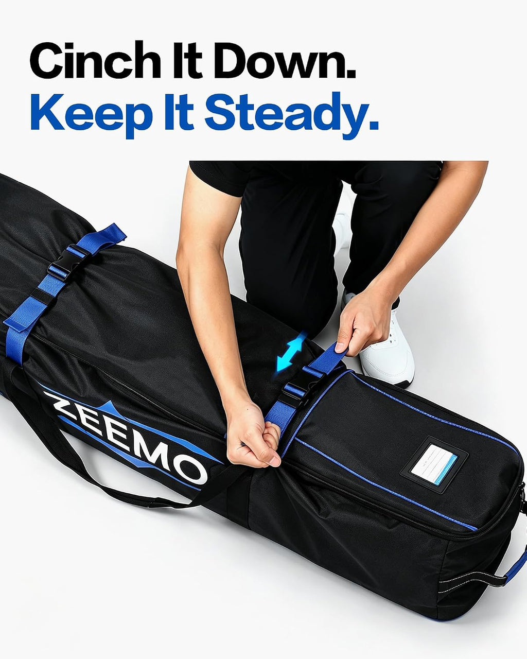 Full-Open Golf Travel Bag for Airlines, Wheeled Club Carrier Bag
