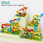 Dinosaur Marble Run, Building Blocks for Toddlers 3 4 5 6 7 8+