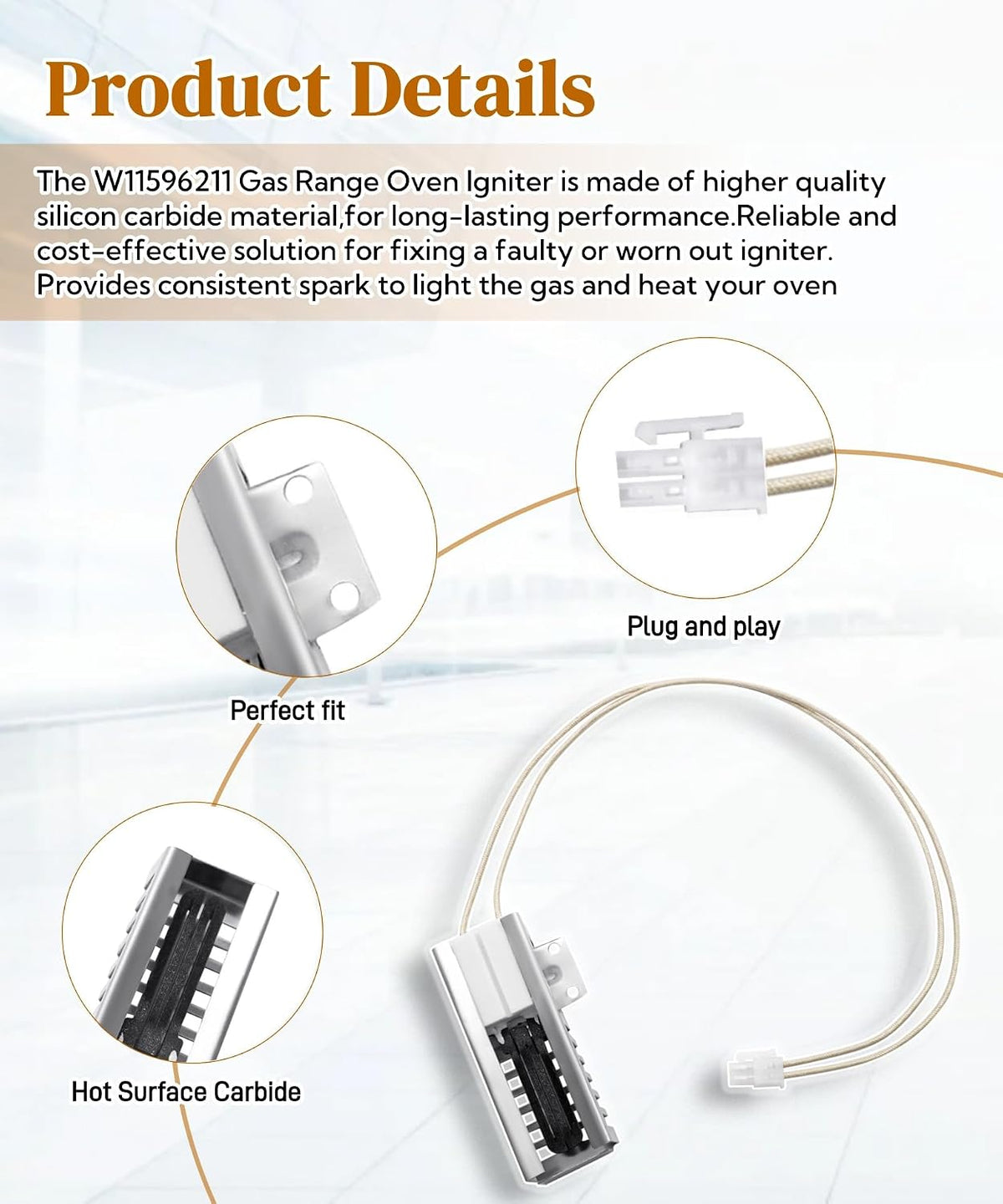 W11596211 Gas Range Oven Ignitor Replacement