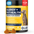 Dog Allergy Chews Probiotics for Dogs for Yeast 200ct, Itchy Skin and Itchy Ears Itch Relief Immune Pre Chews for Pet