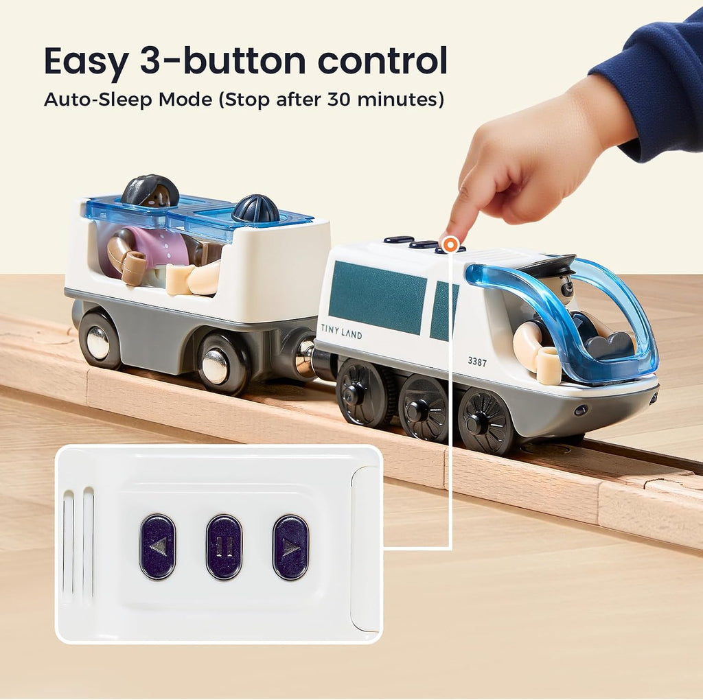 Battery Operated Action Locomotive Train for Track Set | Powerful Engine Bullet Train Set Compatible with Major Brand
