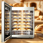 100L Bread Dough Proofer Fermentation Cabinet | Digital Timing & Adjustable Temp Humidity | Uniform Heating | Countertop