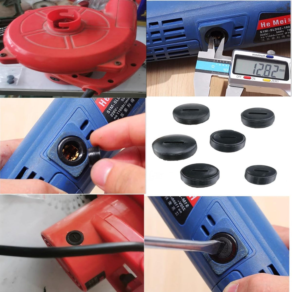 24 Piece Carbon Brush Holder Caps, 6 Sizes for Power Tools