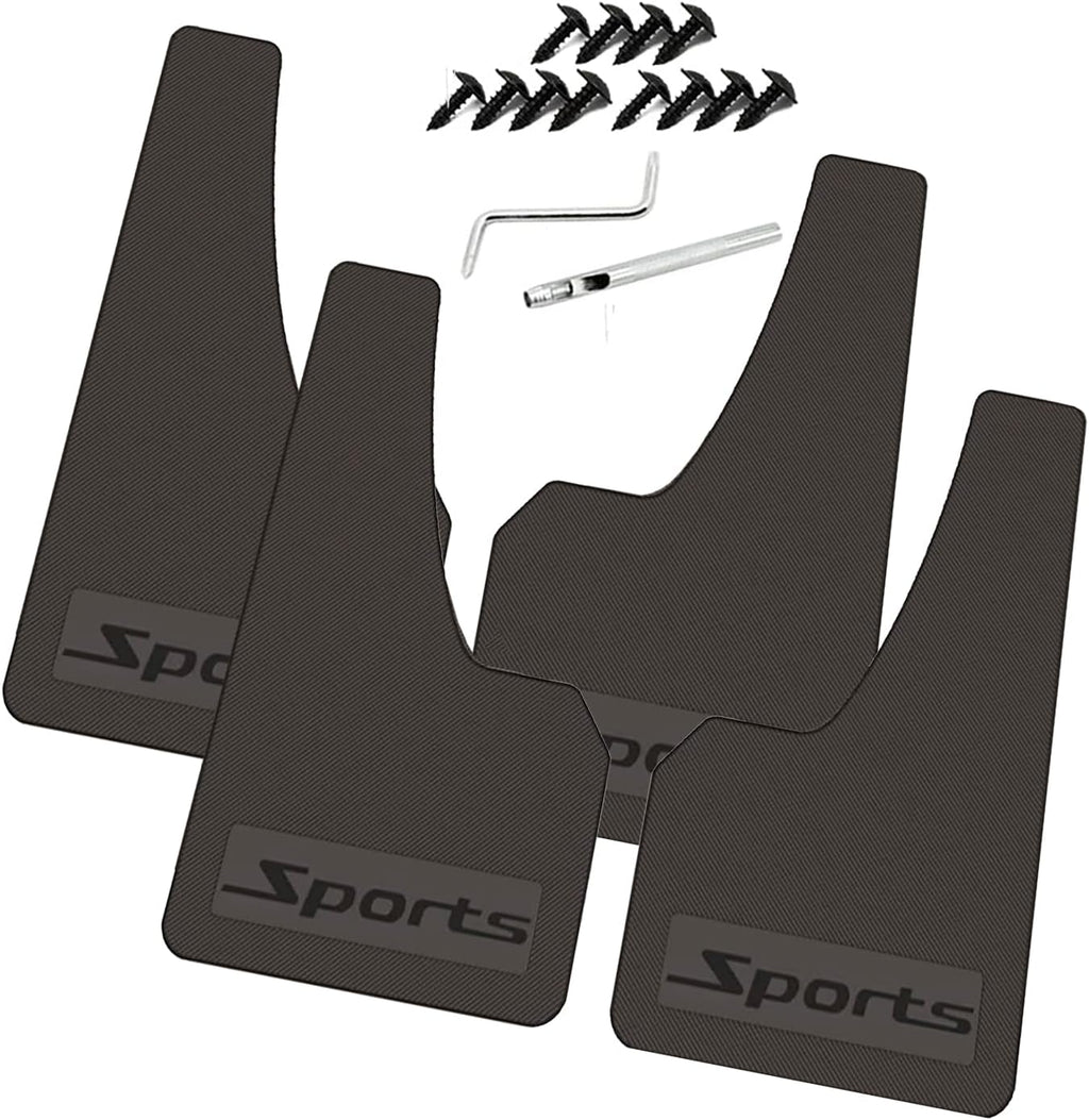 Standard Size Universal Soft Glue Heavy Duty Splash Guards Mud Flaps Fenders - Dirt/Slush Protection,4 Pcs Front/Rear