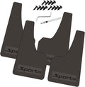 Standard Size Universal Soft Glue Heavy Duty Splash Guards Mud Flaps Fenders - Dirt/Slush Protection,4 Pcs Front/Rear