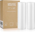 Vacuum Sealer Bags for Food 11x50 2 Rolls, Fit Food Saver Machines