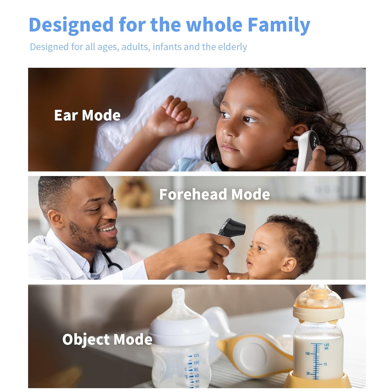 Thermometer for Adults, Kids, Accurate Digital Forehead Thermometer, Medical Grade FSA-HSA Eligible Touchless