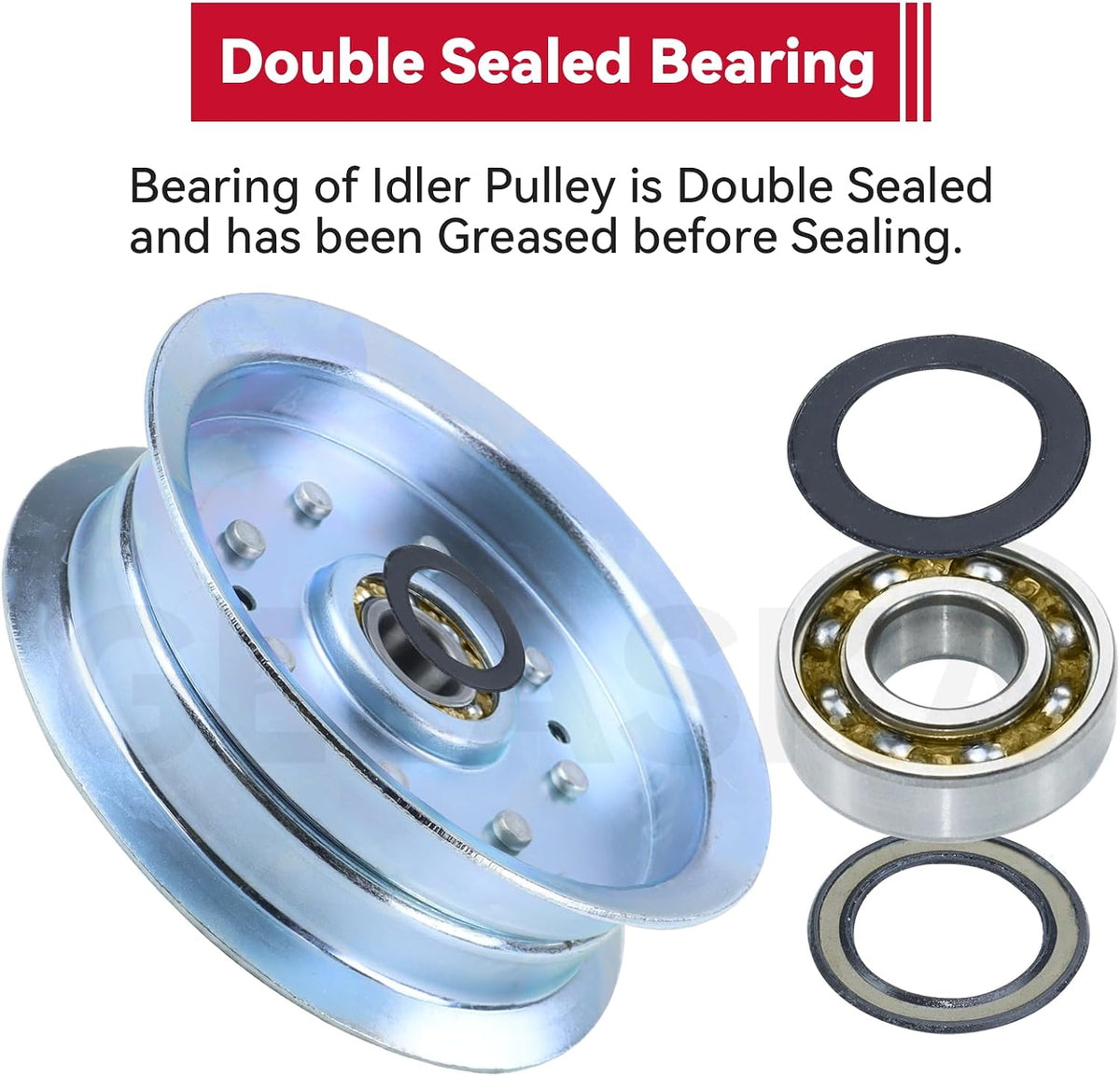 GELASKA 756-05034A AUC17621 GY20629 Idler Pulley for John Deere 42 48 D140