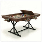 Board Game Table with Mat & Removable Top Panels for 4-6 Players