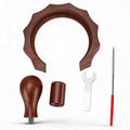Pomya Wood Steam Lever Handle Grouphead Ring Replacement for Coffee Machine