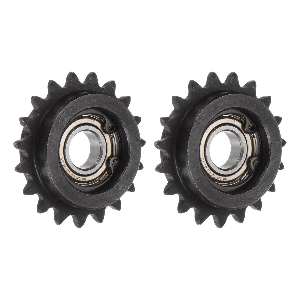 uxcell 2pcs ANSI #25 / DIN(ISO)04C Roller Chain Idler Sprocket 10mm Bore