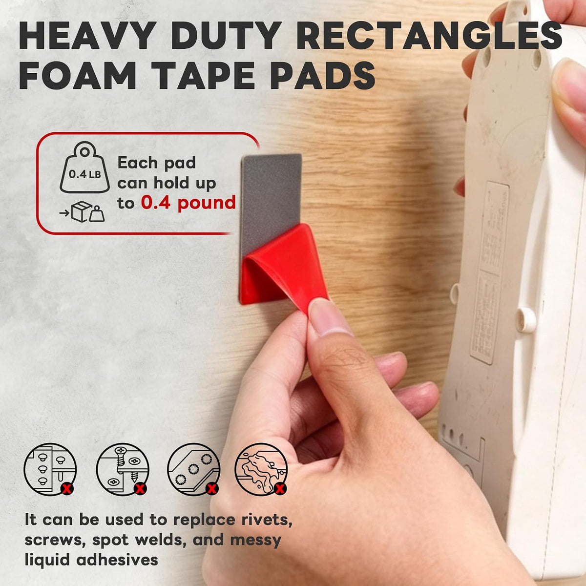 56Pc Premium Double Sided Mounting Tape Heavy Duty, Heat Resistant