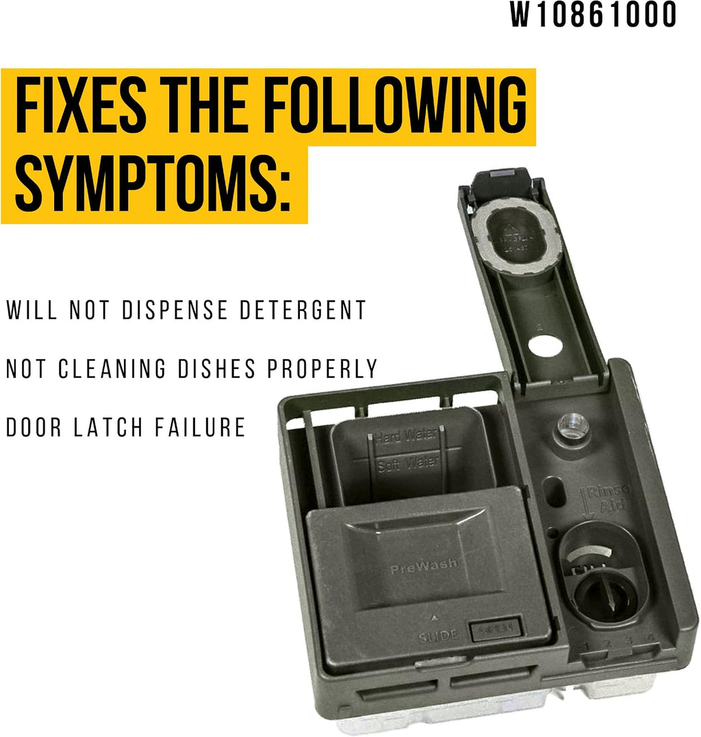 Dishwasher Detergent Dispenser for Jenn-Air JDB9800CWP2