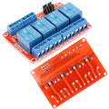 5V 4-Channel Relay Module with Optocoupler Isolation, Supports High and Low Level Trigger, Compatible with Arduino and Raspberry Pi for DIY Electronics Projects