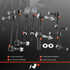 A-Premium 8Pcs Suspension Kit, Front Inner & Outer Tie Rod End