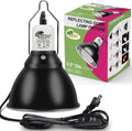 Reptile Lamp Bulb Fixture 5.5 Inch Deep Dome with Switch - Ideal for 60W/75W/100W/150W Heat Lamp Bulbs, Compatible