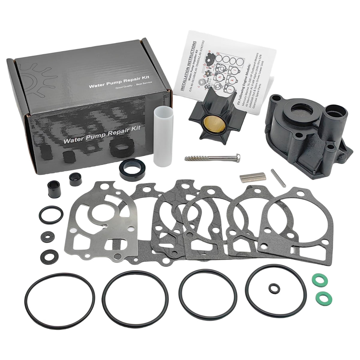 SeaSierra 96148A8 Water Pump Impeller Kit for Mercruiser Alpha 1 One Gen 1