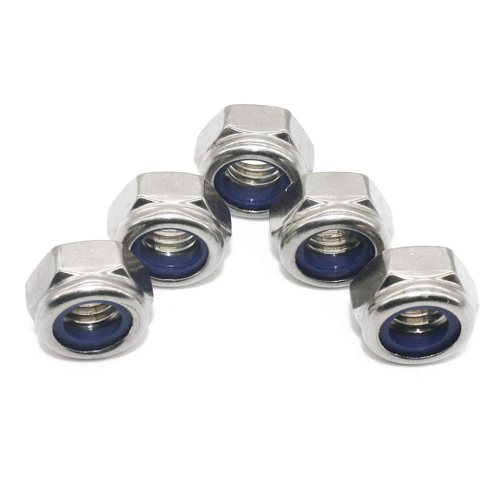 Fullerkreg M6 x 1mm Self-Locking Nylon Insert Hex Lock Nuts