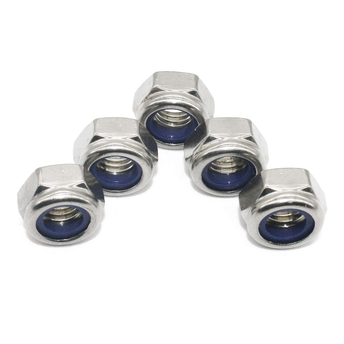 Fullerkreg M6 x 1mm Self-Locking Nylon Insert Hex Lock Nuts