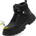 Waterproof Steel Toe Boots For Men-6 Inch Comfortable Mens Safety Work Boots Indestructible Steel Toe Shoes