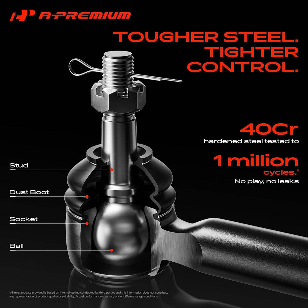 A-Premium Front Outer Tie Rod End, Compatible with Dodge