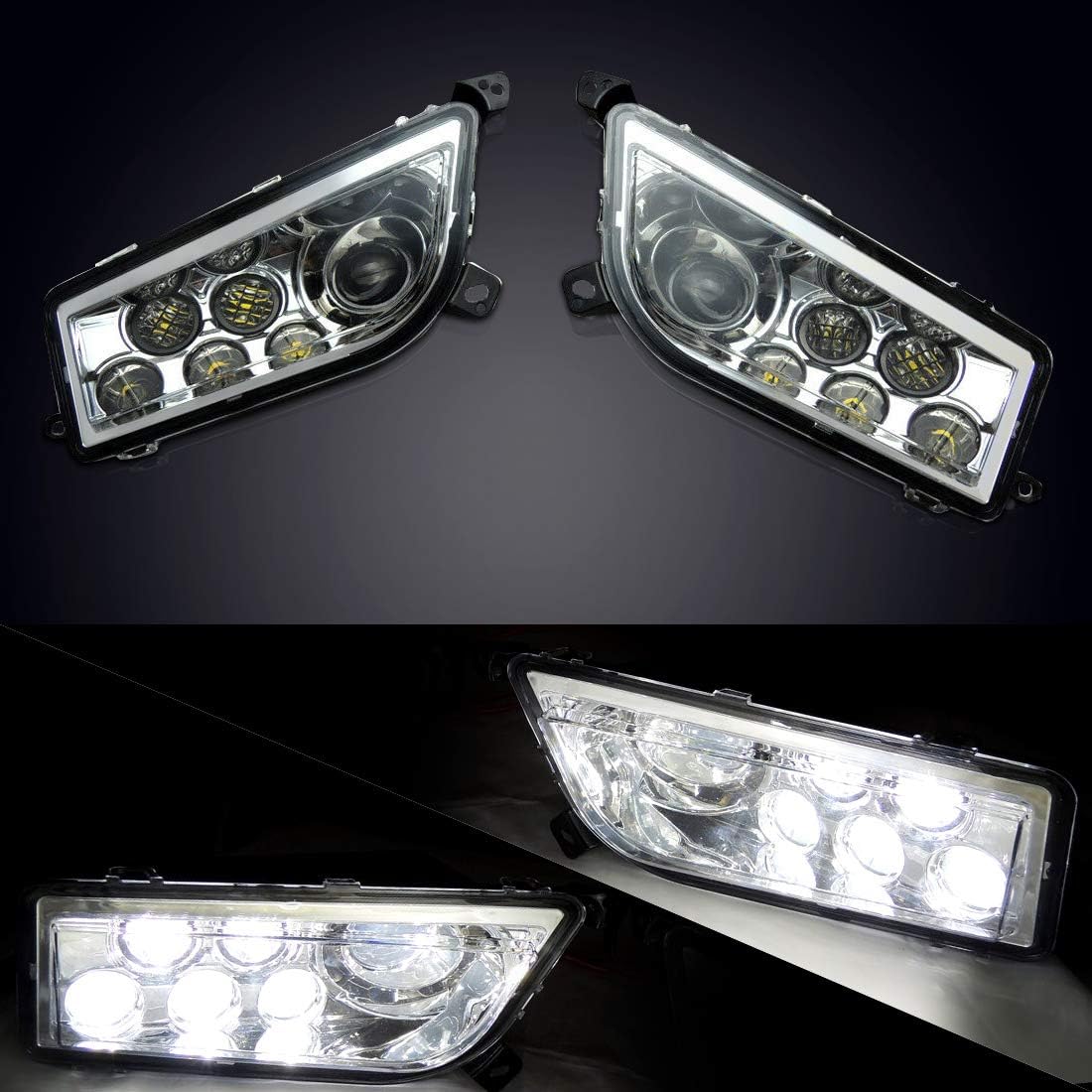 KEMIMOTO Front Headlight Compatible with Polaris RZR XP 1000
