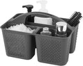 Plastic Portable Shower Caddy Bucket, Cleaning Shower Basket with Handle Compartments Storage Organizer for Bathroom