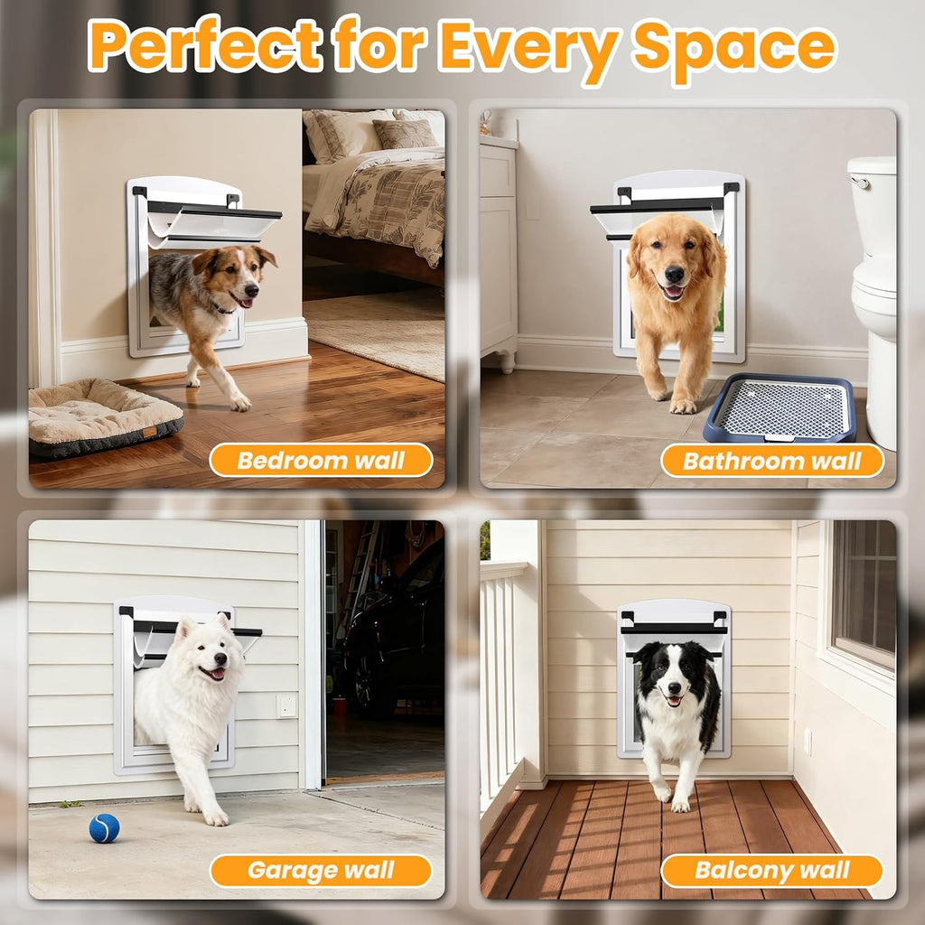 Cat Door for Wall, Energy Efficient Pet Entry Door