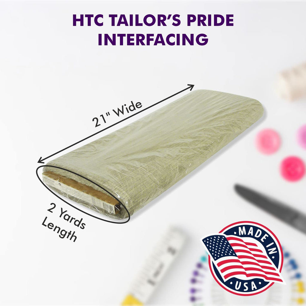 Tailors Pride Hair Canvas Interfacing, 21 in x 2 yd