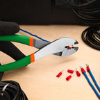 LEONTOOL Wire Crimping Tool with Wire Cutter, 8-Inch Electrical Pliers