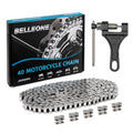 40 Roller Chain with Breaker 10 Feet 240 Links, 40 Chain with 5 Connecting Links