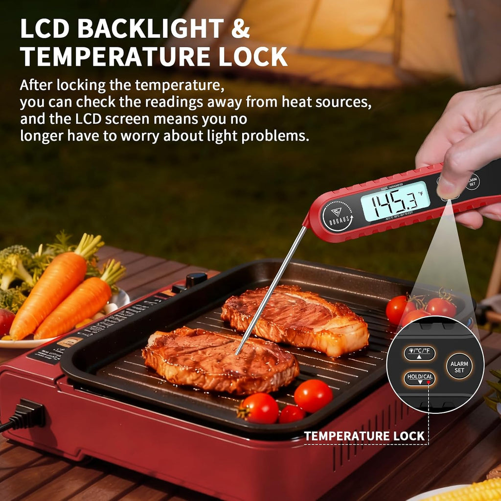 Meat Thermometer Digital with Dual Probe, Instant Read Thermometer