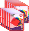 Binder Index Dividers with Tabs, 96 Count 3 Ring Binder Dividers with Pockets, 8 Tab Dividers for 3 Ring Binder