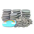 120 Pcs Painting Rocks, DIY Rocks Flat & Smooth Kindness Rocks for Arts, Crafts, Decoration, Medium/Small/Tiny Rocks
