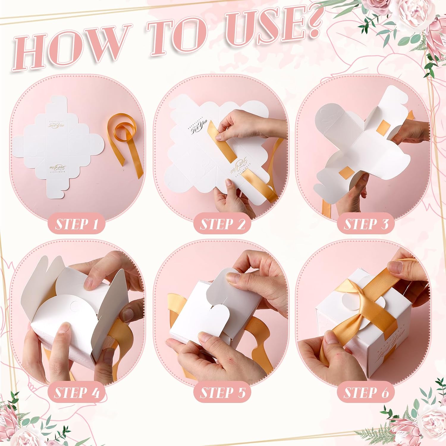 60 Pcs Wedding Favor Boxes Mini Small Gift Boxes, Gold