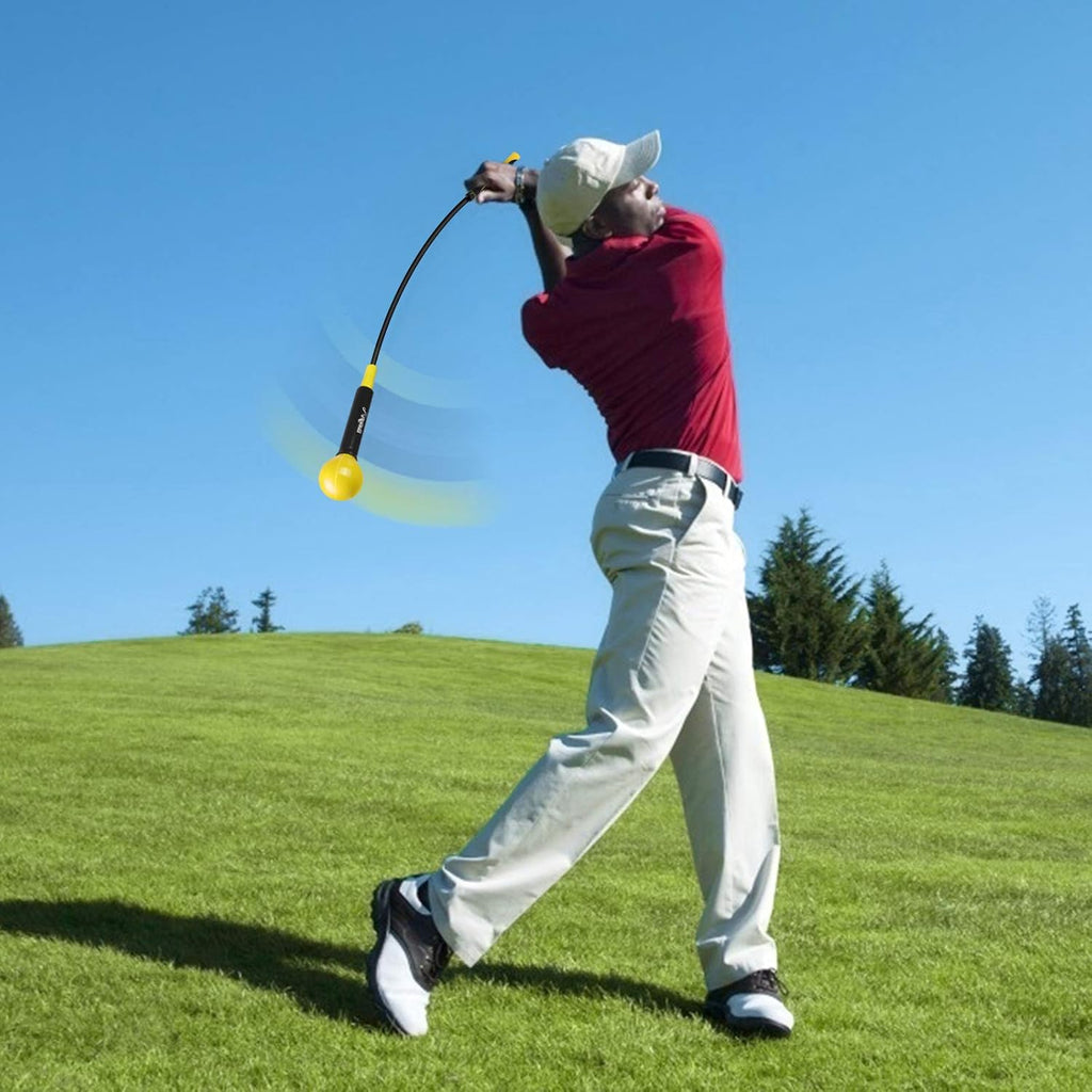 Golf Swing Trainer Aid and Correction for Strength Grip Tempo & Flexibility Training Suit for Indoor Practice