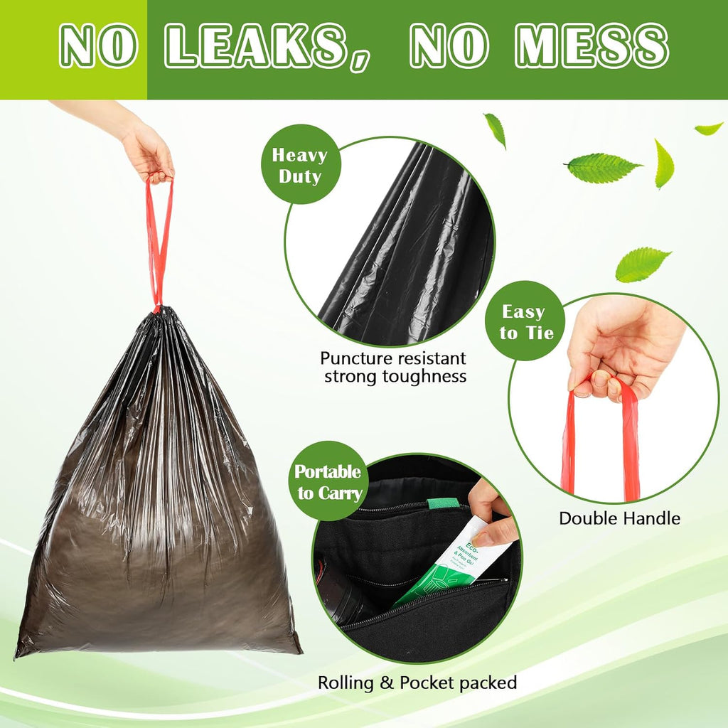 36 Portable Toilet Bags with 50 Poo Gel Set 10 Gallon Camping Toilet Bags with Absorbent Gels Portable Waste Trash