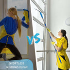 Window Squeegee with Scrubber Kit for Home Glasses Cleaning, 6 Ft Long